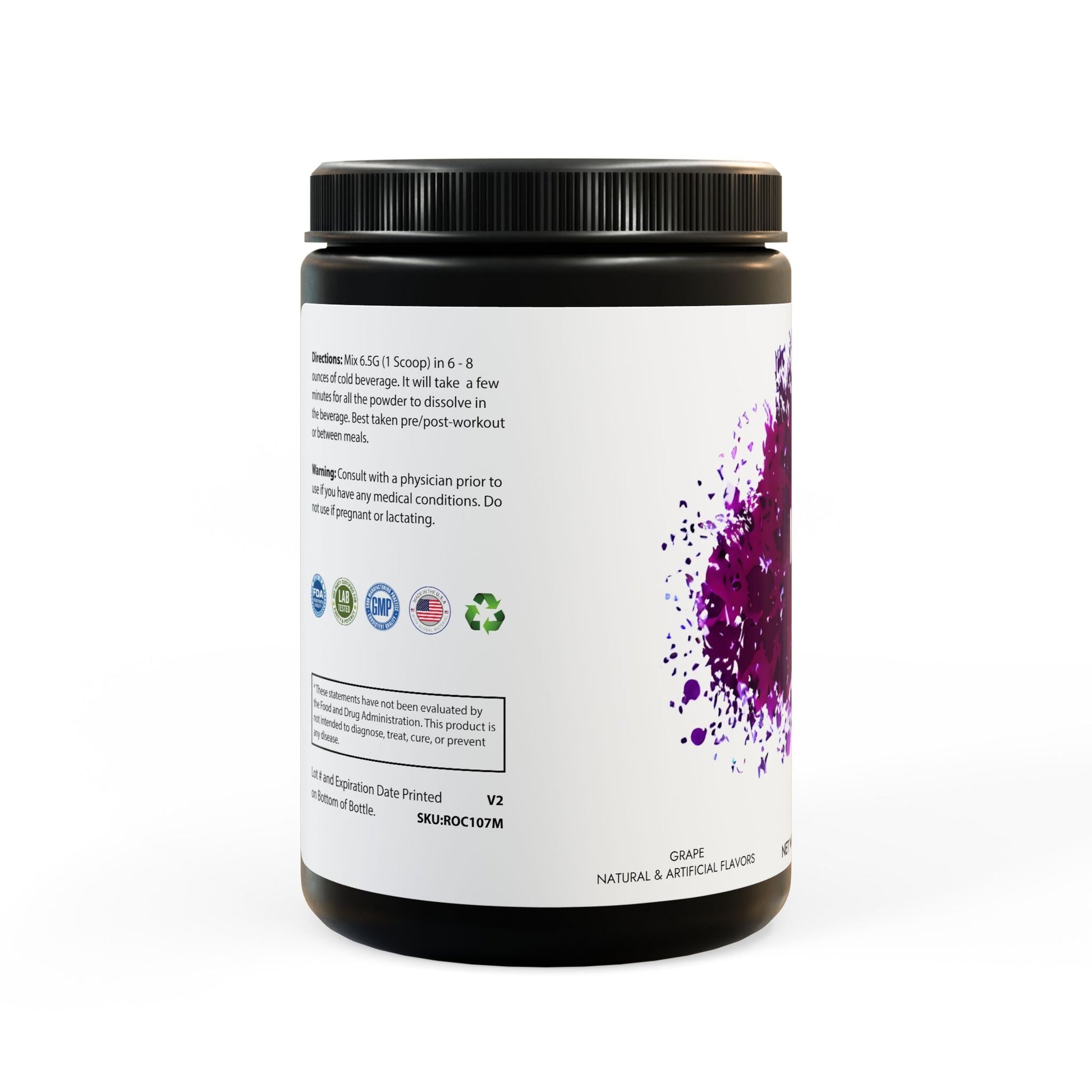 BCAA Supplement – Grape (325g, 11.46oz, 50 Servings) - Food Supplements - MVP Supplements