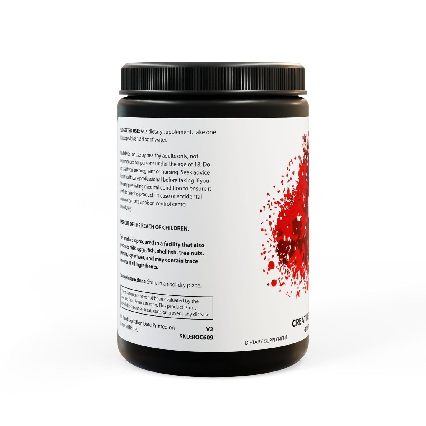 Creatine Monohydrate Supplement (300g, 10.58oz) - Food Supplements - MVP Supplements