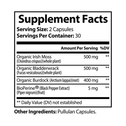 Sea Moss Supplement (60 Capsules) - Food Supplements - MVP Supplements